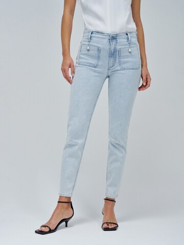 Salsa Jeans Skinny Jeans 'Destiny' in Blauw: voorkant