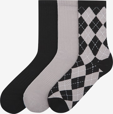 Chaussettes Pull&Bear en gris : devant