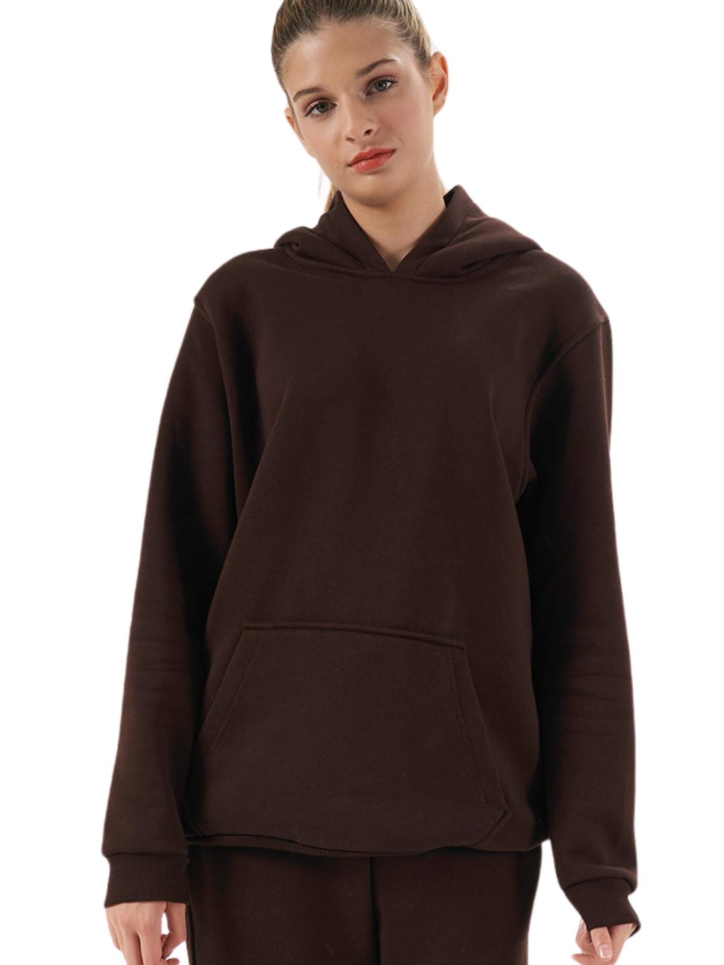 LOUIS LECLER Sweatshirt 'Nora' in Braun