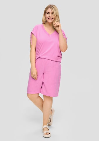 s.Oliver Red Label Plus Loosefit Broek in Roze