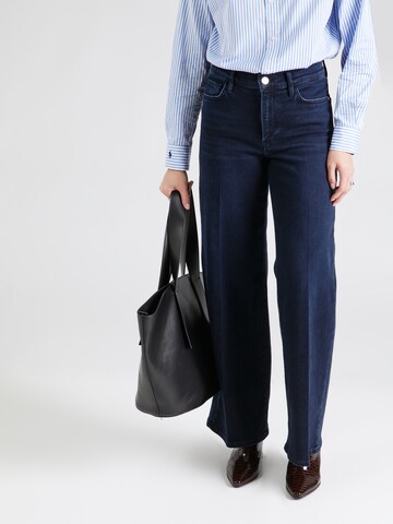 FRAME Wide leg Jeans in Blue: front