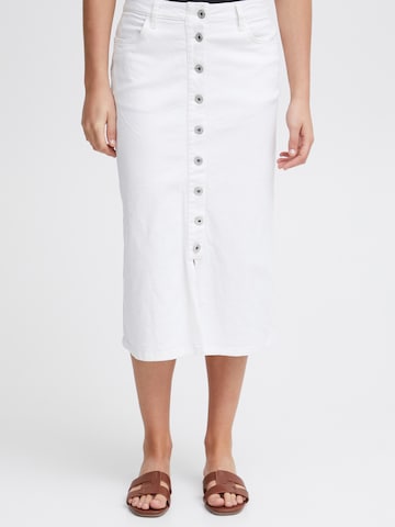 ICHI Skirt 'ZIGGI' in White: front