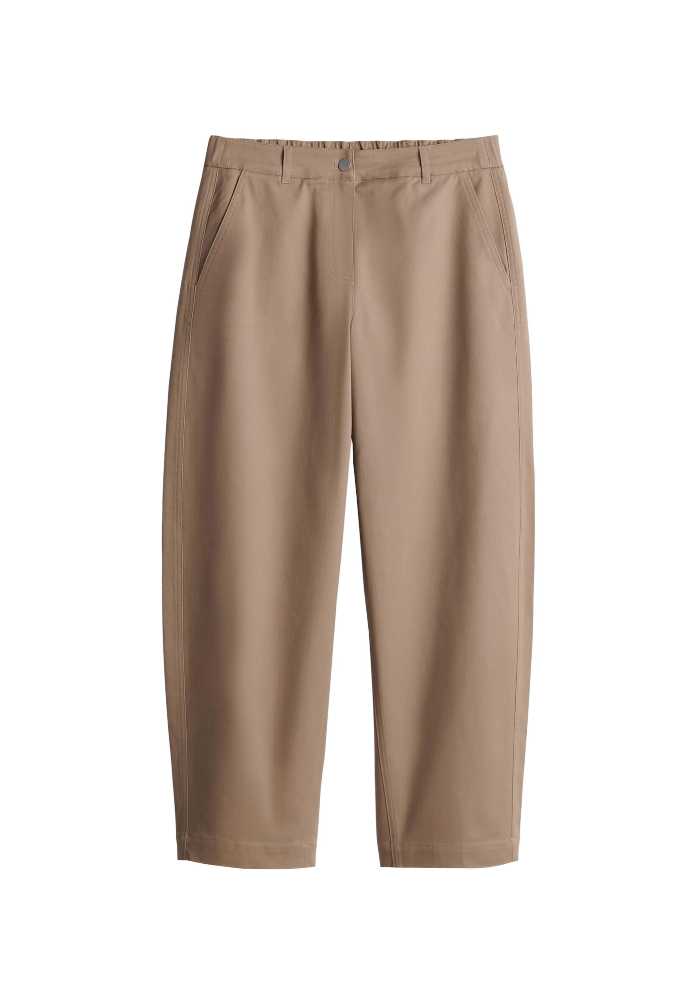 OPUS Barrel Pants 'Maiga' in Brown: front