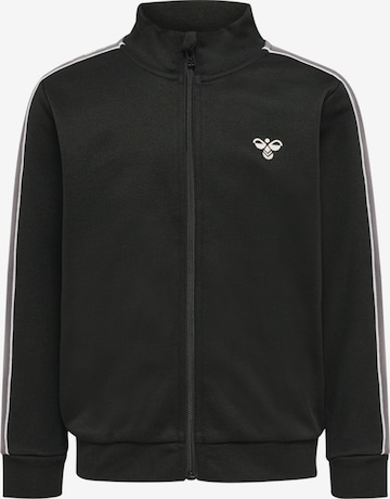 Hummel Zip-Up Hoodie in Black: front