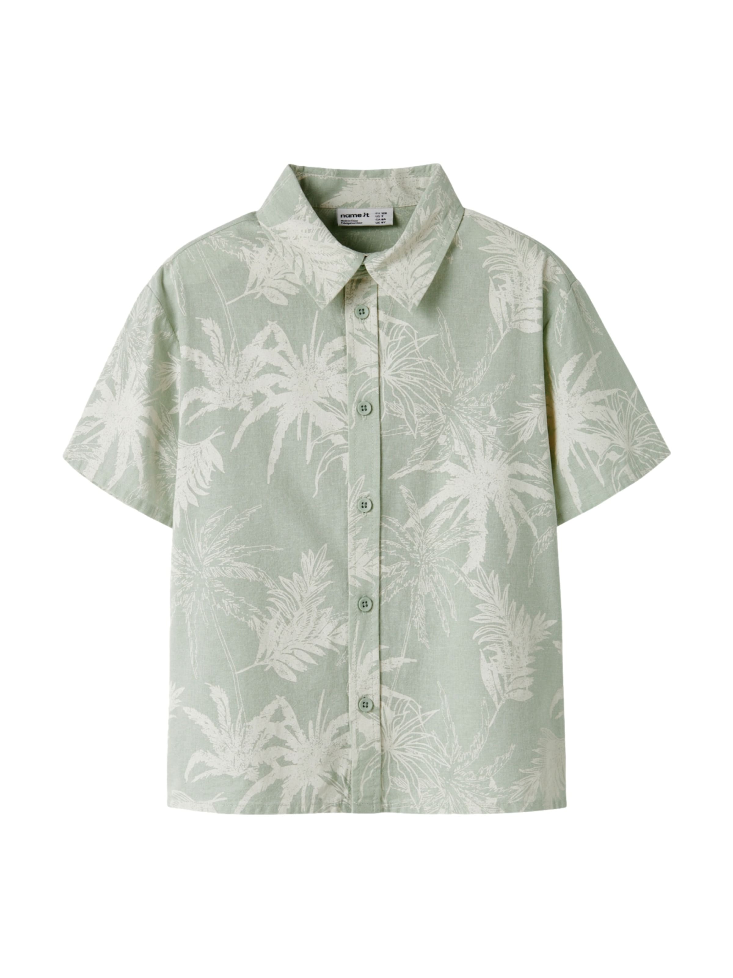 NAME IT Regular fit Button Up Shirt 'Hejon' in Green: front