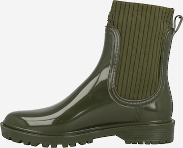 TOM TAILOR Rubber Boots in Green: front