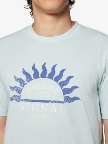 Signal T-Shirt 'GabrielSI' in Blau