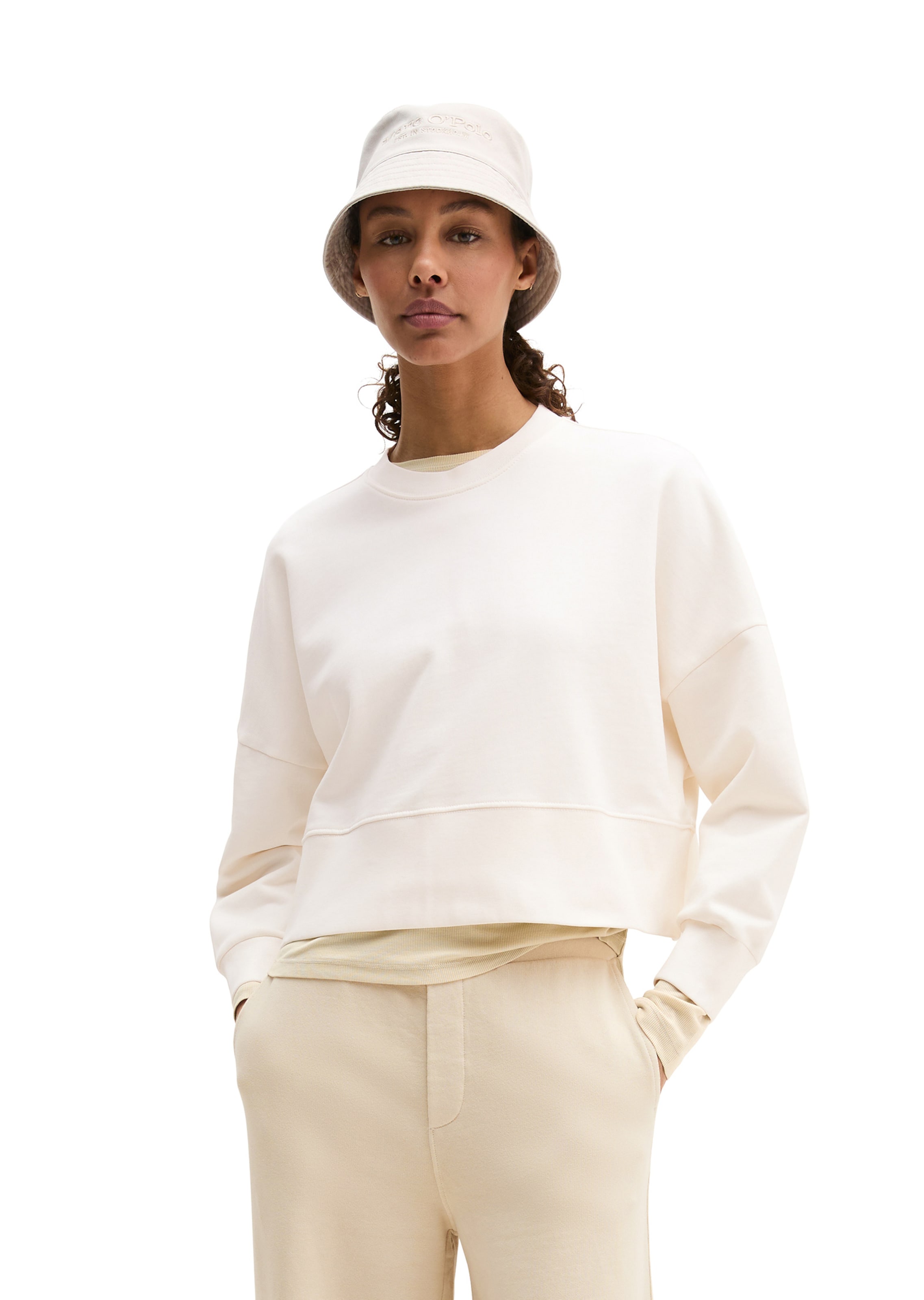 Marc O'Polo Sweatshirt in Beige: Vorderseite
