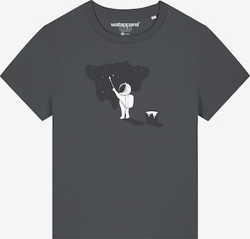 Maglietta 'Painting space' di Watapparel in grigio: frontale