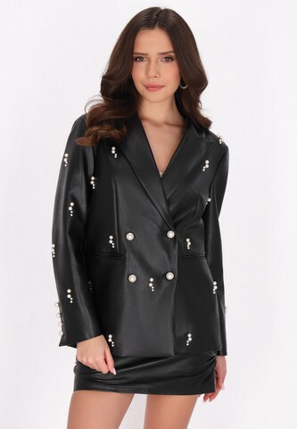 Blazer 'Fashion Look' di faina in nero: frontale