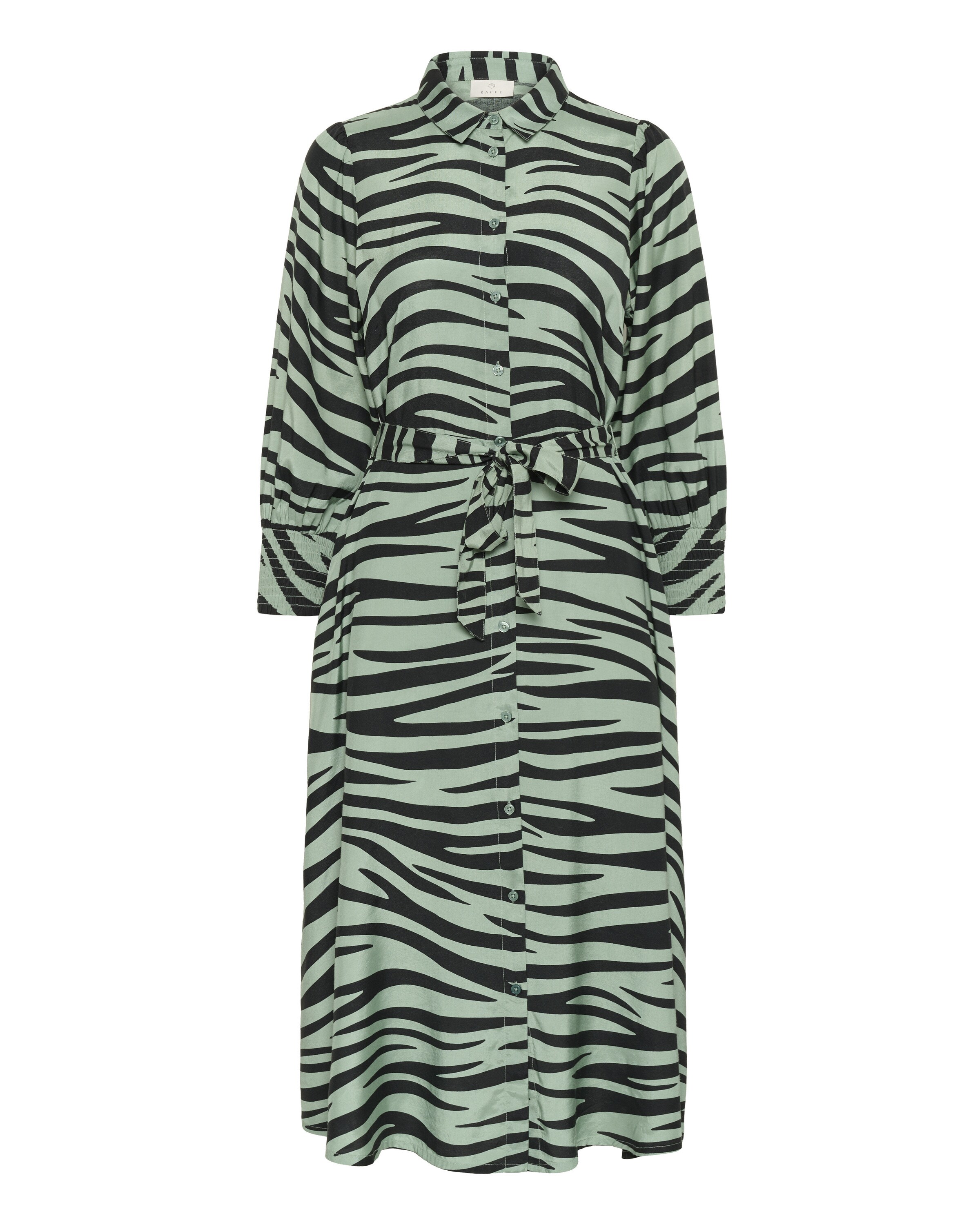 Kaffe Blousejurk 'Emine Olga' in Groen: voorkant