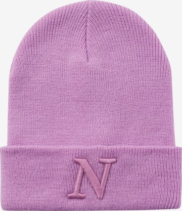 NAME IT Beanie 'MALIK' in Purple: front