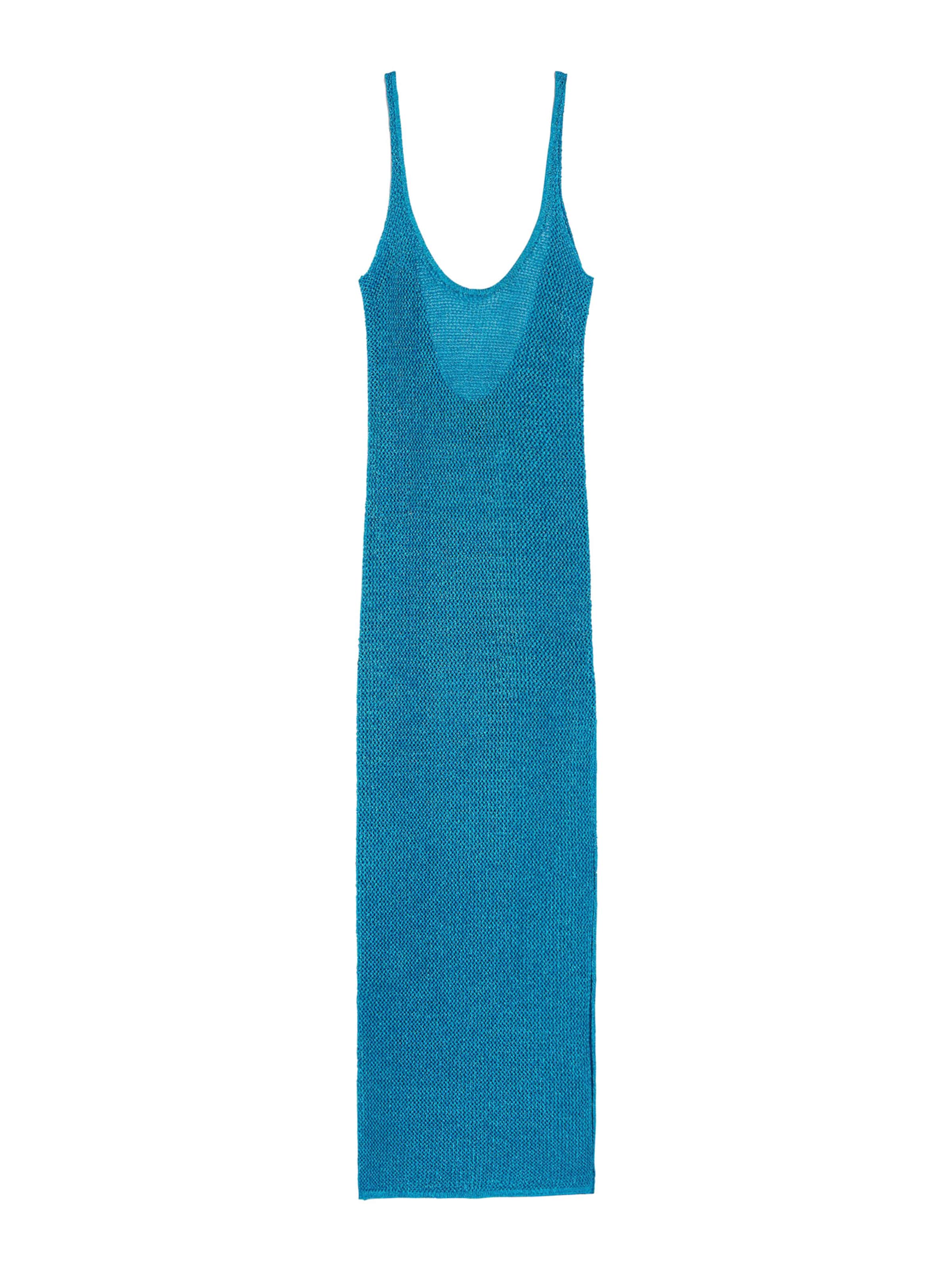 Bershka Sukienka plażowa w kolorze niebieski: przód