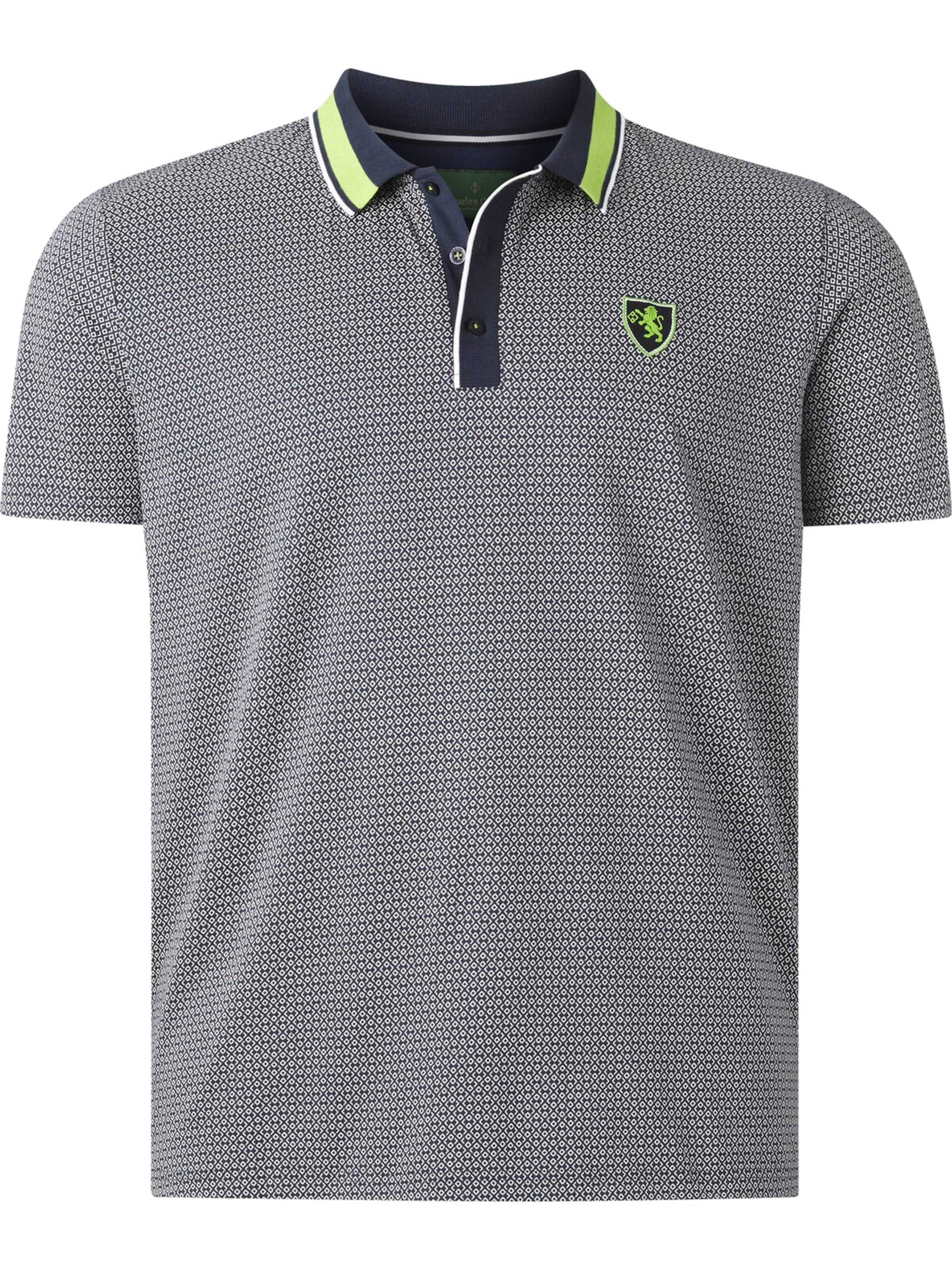 Charles Colby Poloshirt ' Earl Carney ' in Grau: Vorderseite