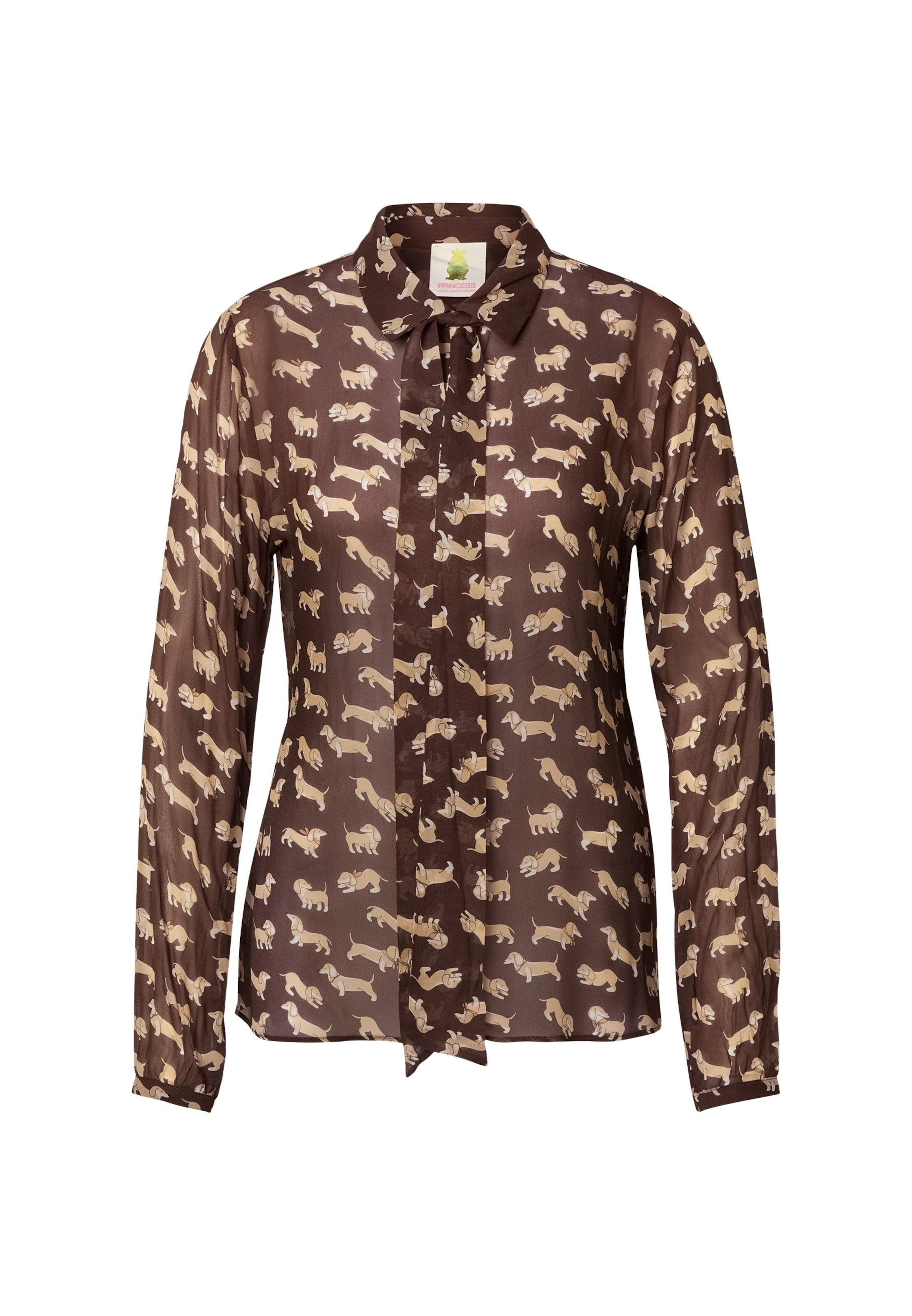 PRINCESS GOES HOLLYWOOD - Blusa em castanho: frente
