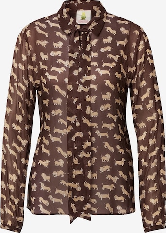 Camicia da donna di PRINCESS GOES HOLLYWOOD in marrone: frontale