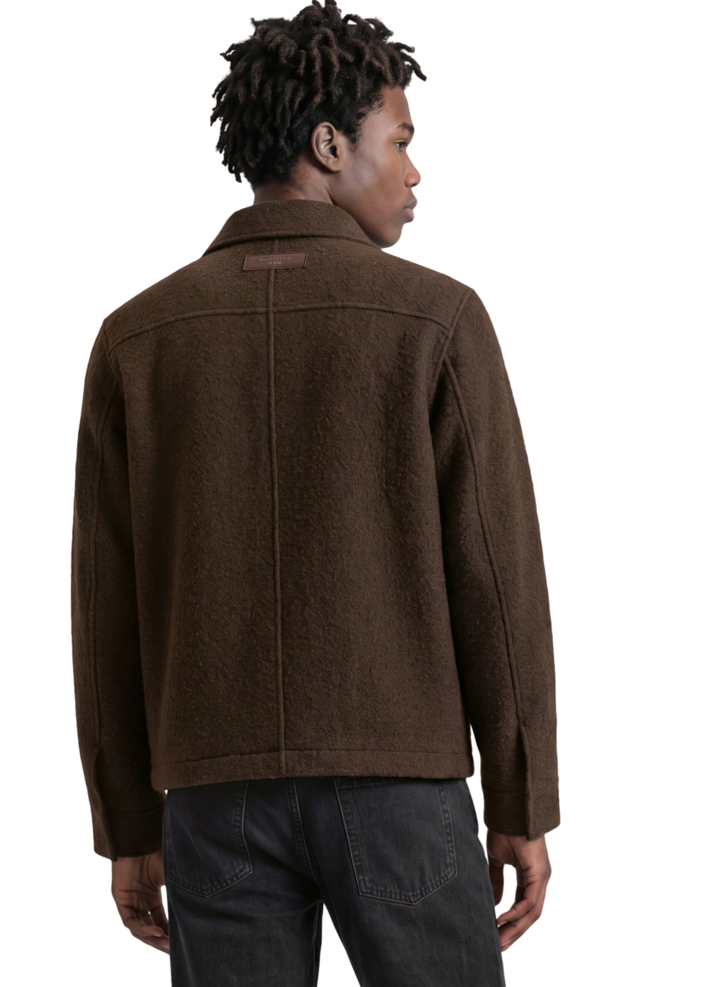 Marc O'Polo DENIM Jacke in Braun: Rückseite