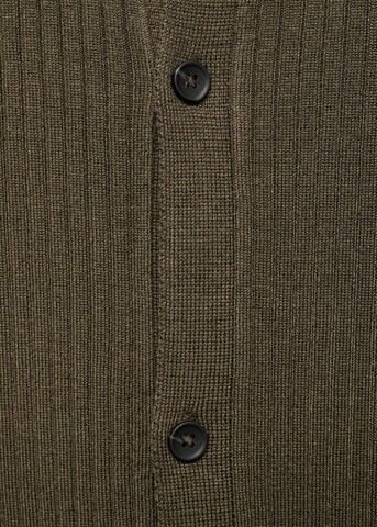 MANGO MAN Knit Cardigan 'London' in Green