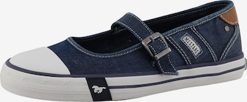 MUSTANG Platform trainers in Blue: front
