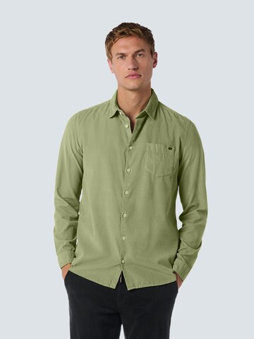 Regular fit Camicia di No Excess in verde: frontale