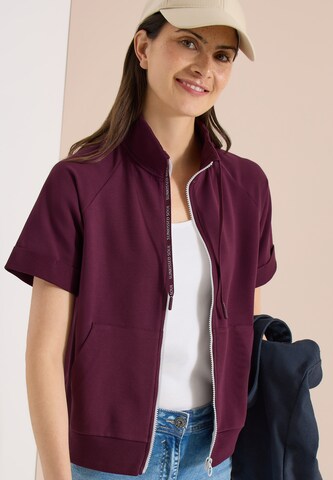 CECIL Sweatjacke in Rot: Vorderseite