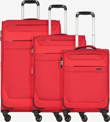 Worldpack Suitcase Set in Red: front