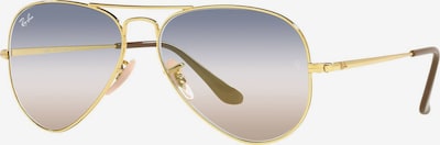 Ray-Ban Sonnenbrille in blau / braun / gold, Produktansicht
