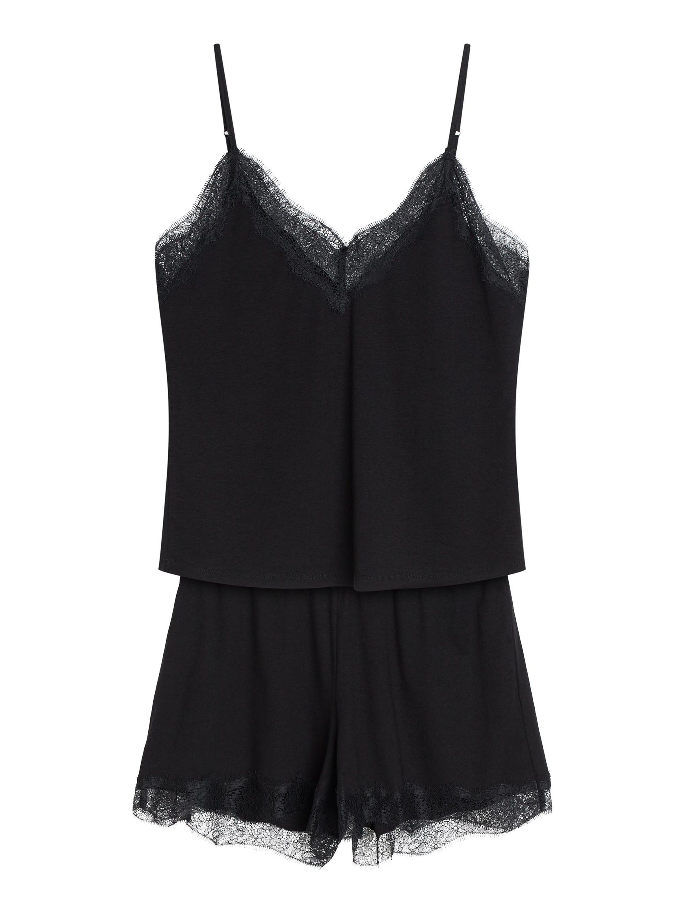 ESOTIQ Pyjama 'Isadora' in Zwart