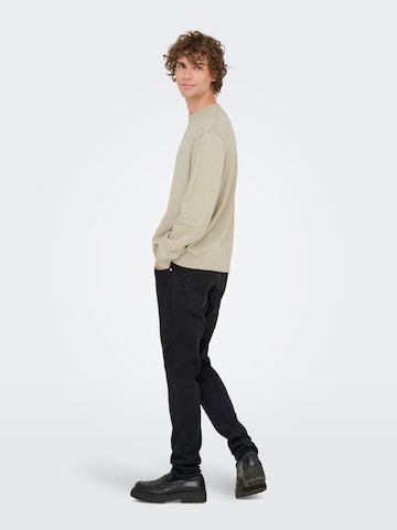 Only & Sons Pullover 'ONSGame' i beige