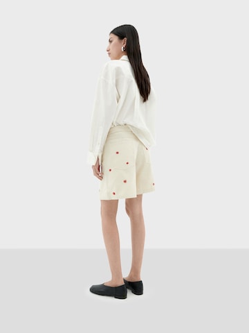 Regular Pantalon ' LUISA ' Thinking MU en blanc