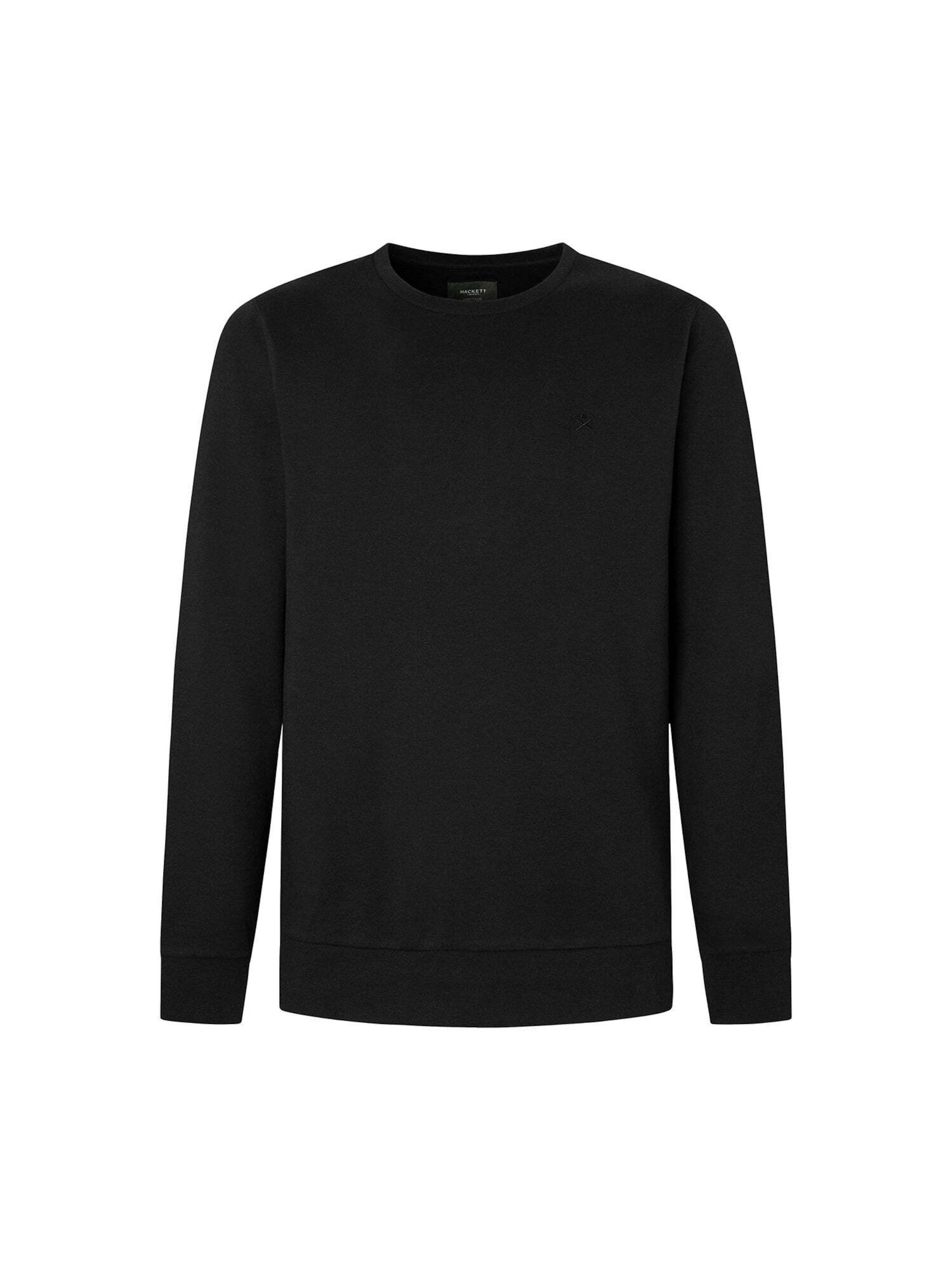 Hackett London Sweatshirt in Zwart: voorkant