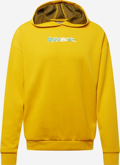 Hanorac sport Reebok Sport pe galben muștar / alb, Vizualizare produs