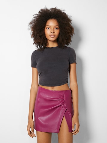 Jupe Bershka en violet : devant