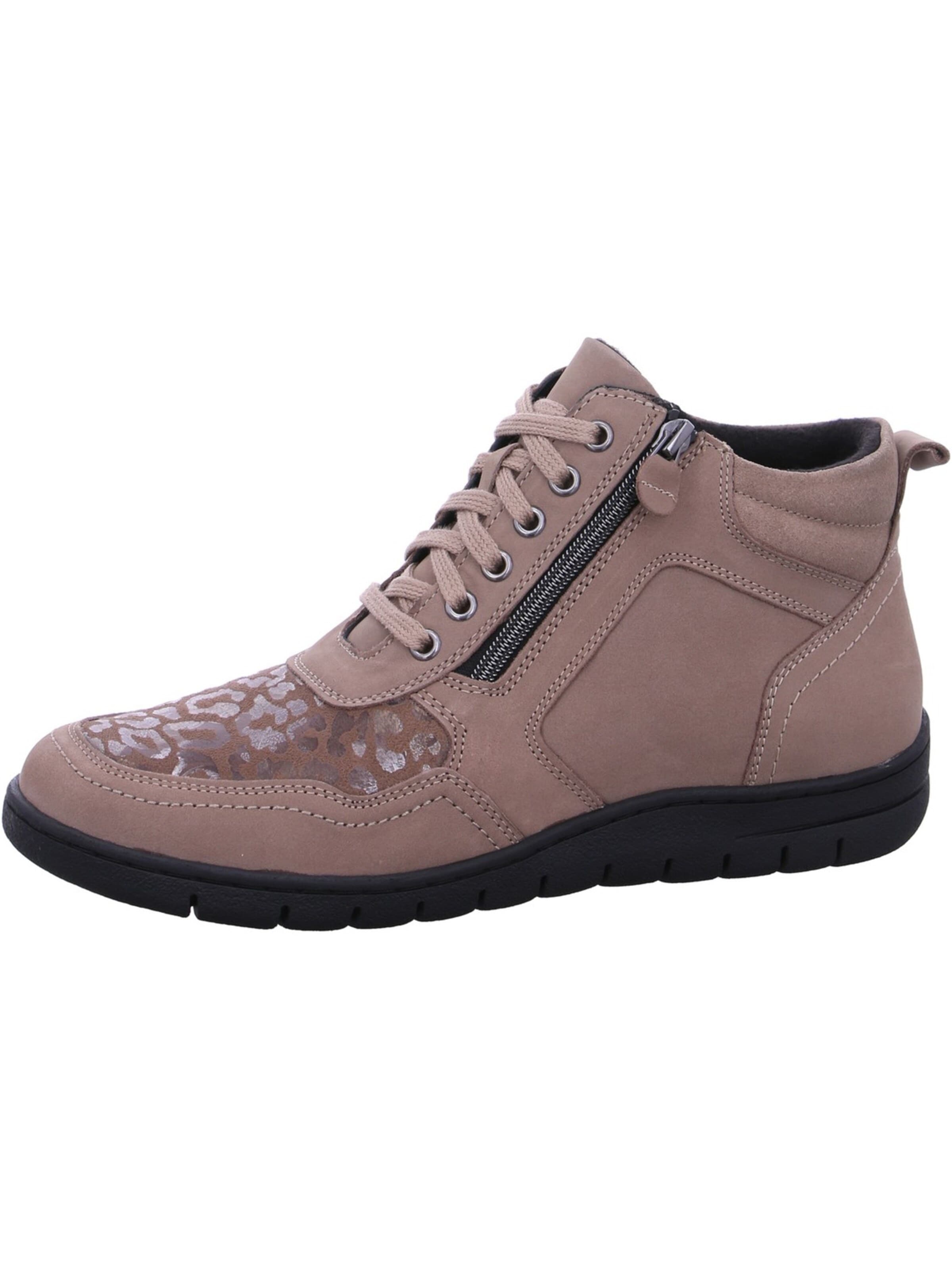 REFLEXAN Ankle Boots 'Reflexan Schnürstiefel Beige'‌‌‌‌‌‌‌‌ in Beige: Vorderseite
