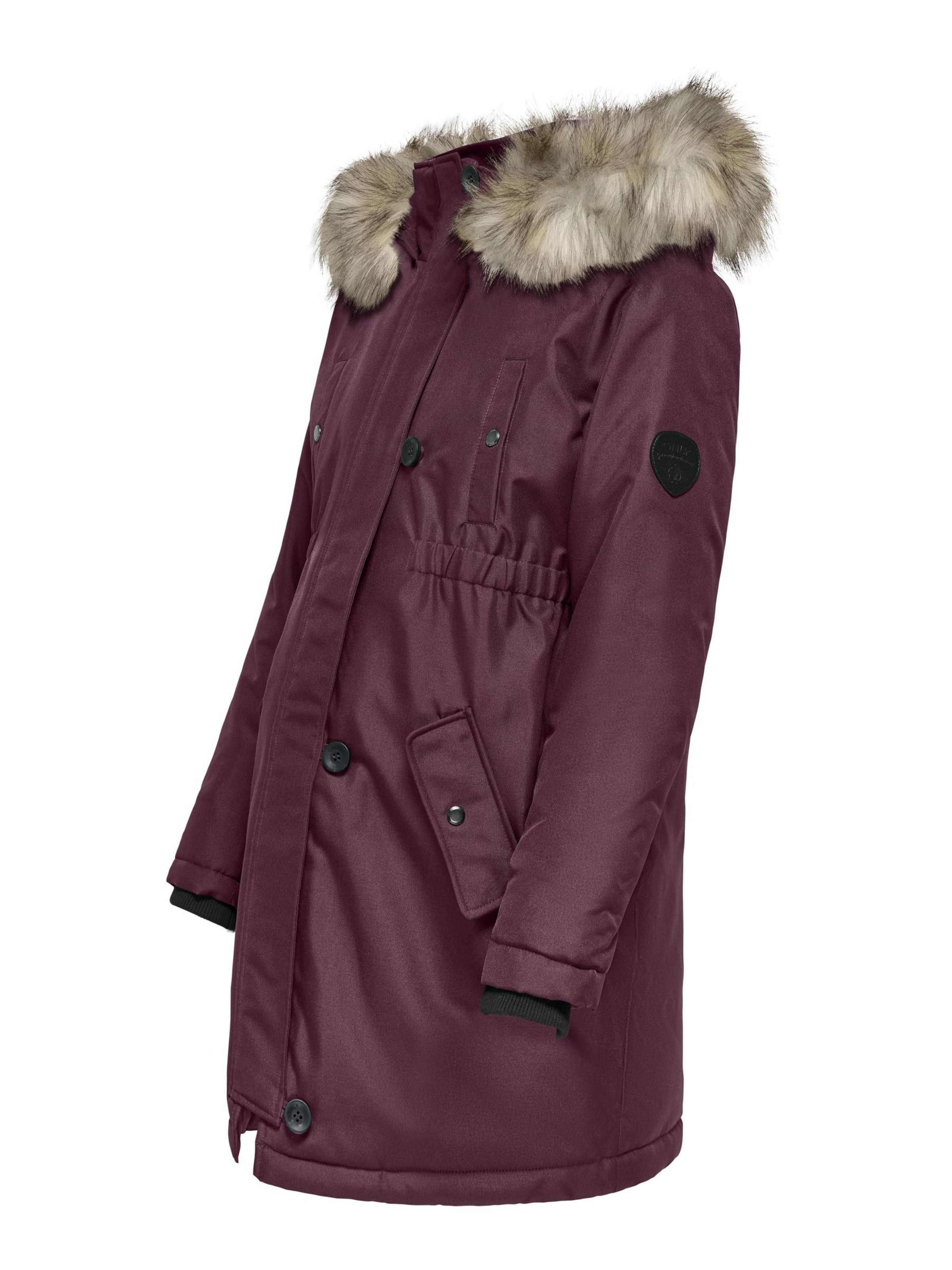 Parka d’hiver 'OLMIris' Only Maternity en rouge