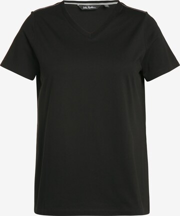 T-shirt Ulla Popken en noir : devant