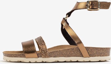 Bayton Sandals 'Ciotat' in Gold: front