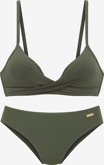 XS/A/B dydžio Bikinis iš LASCANA, spalva – alyvuogių spalva, Prekių apžvalga