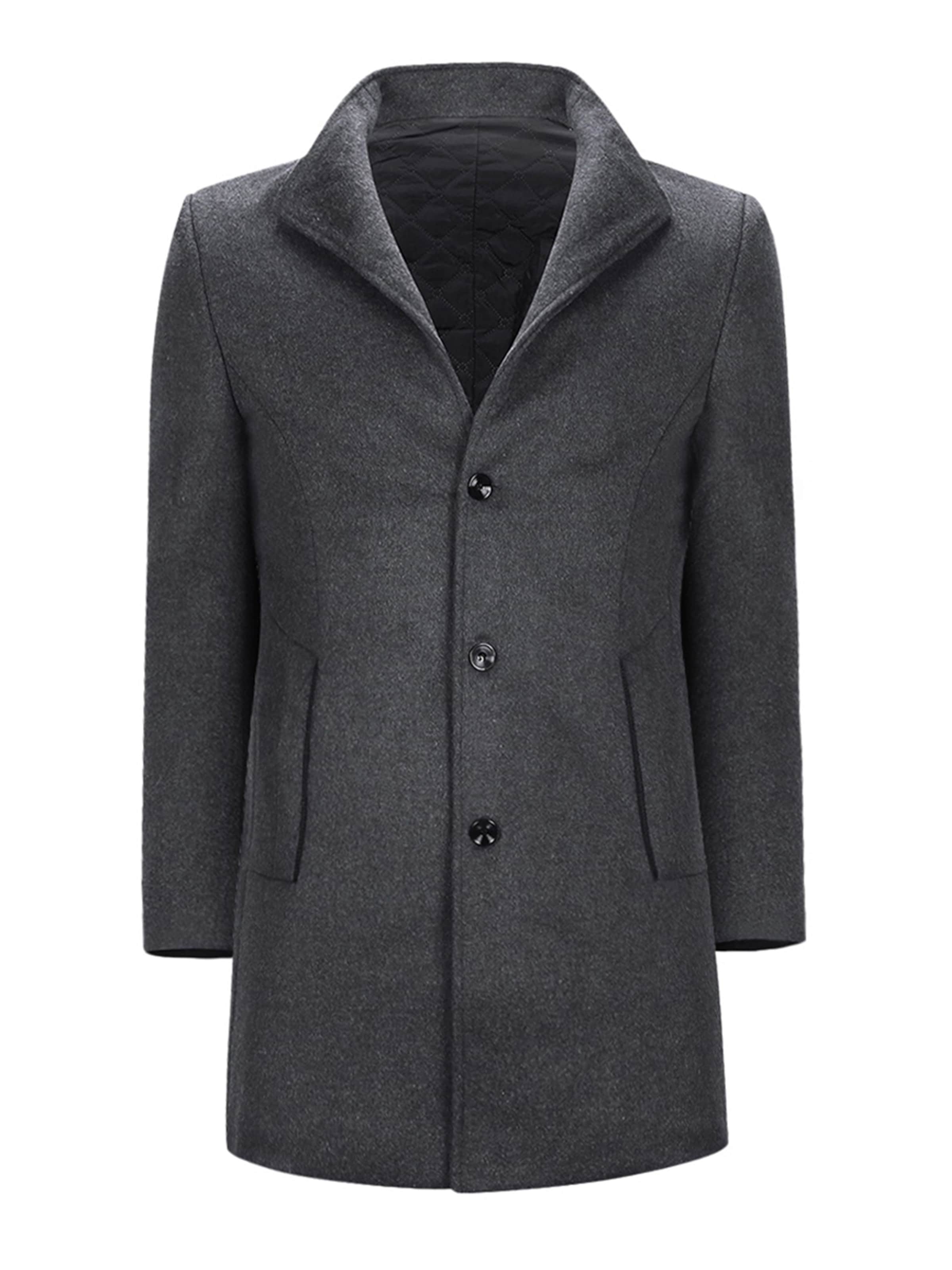 Youthup Winter Coat in Grey: front