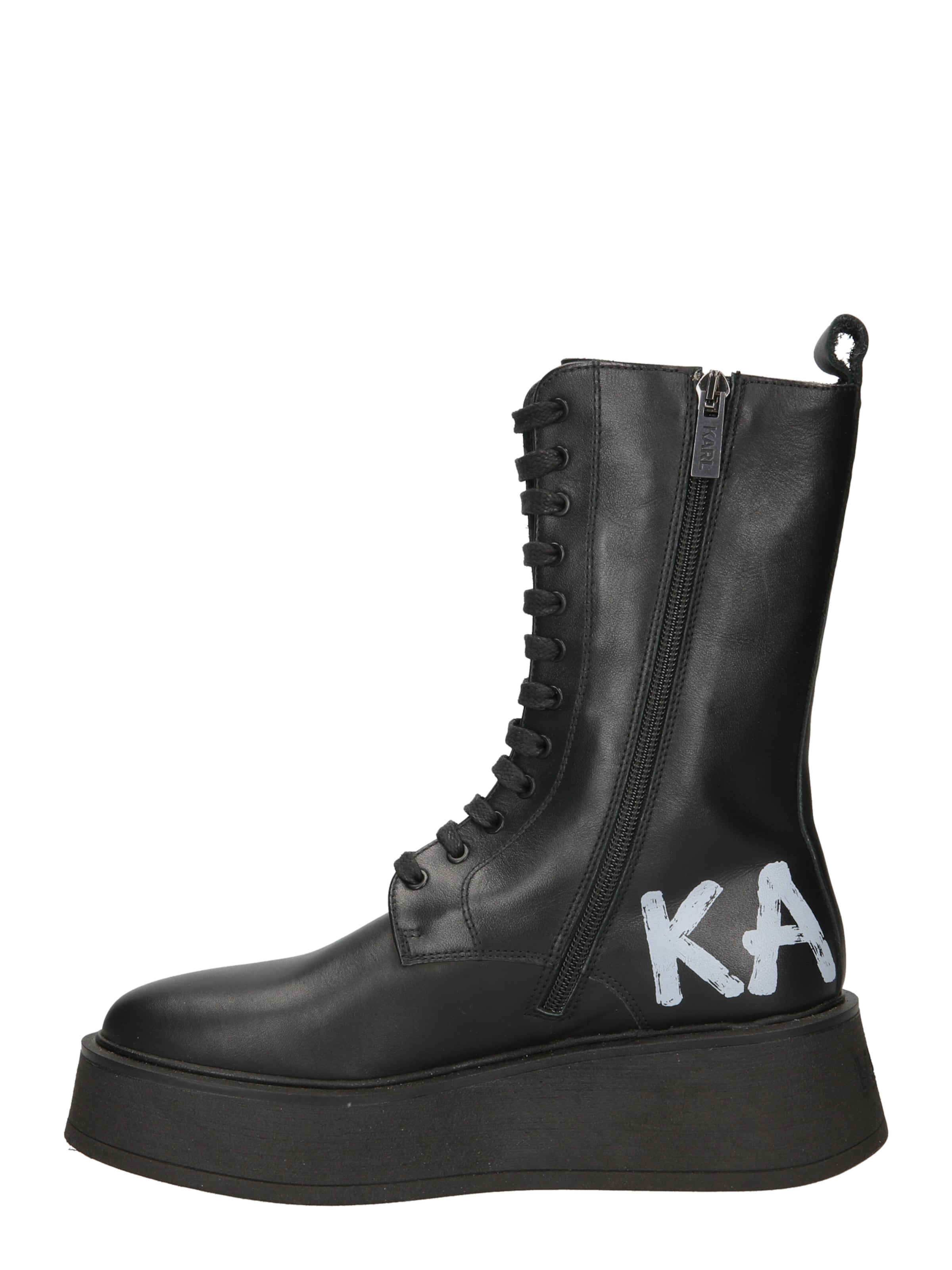 Karl Lagerfeld Μπότες με κορδόνια 'ZEPHYR' σε μαύρο