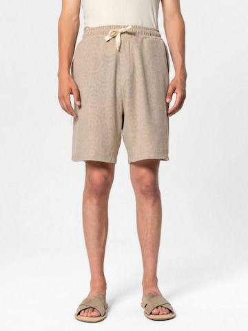 Loosefit Pantalon 'Russian Sage' VAMOS CLO en beige : devant