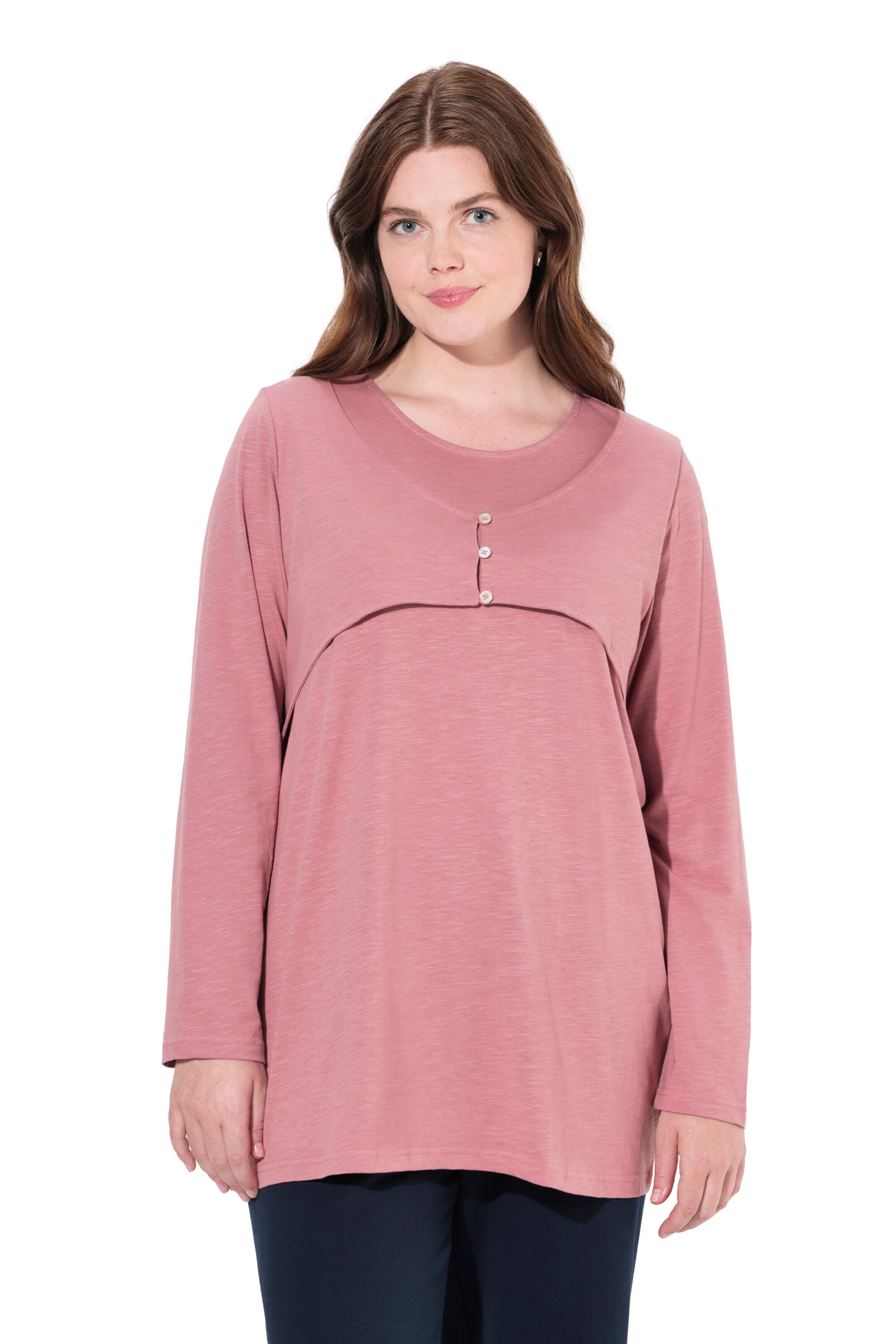 Ulla Popken Shirt in Pink: Vorderseite