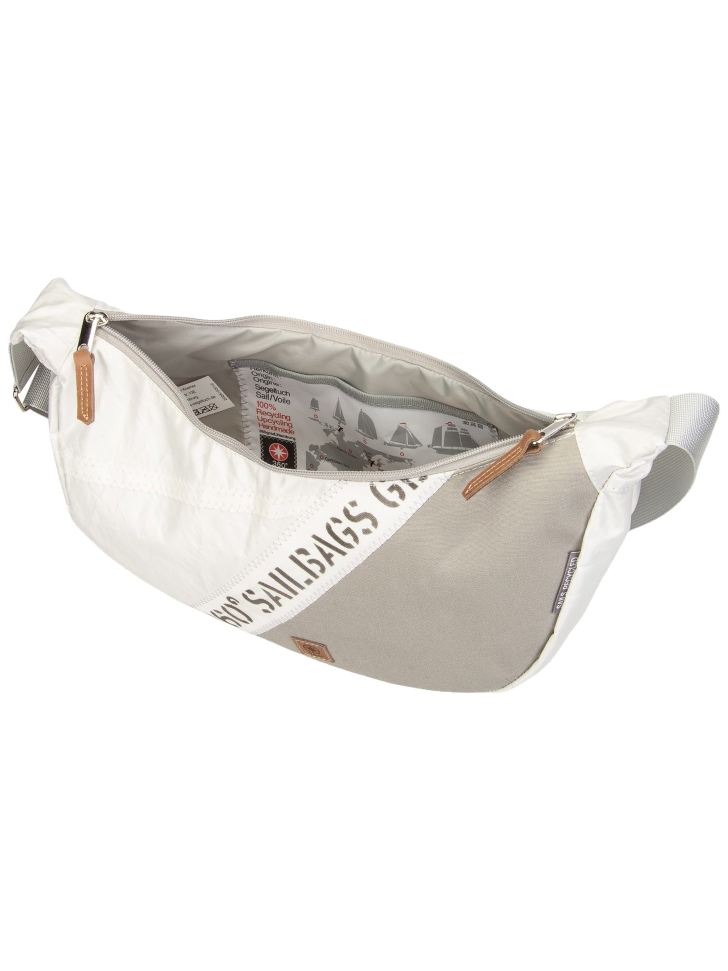 360 Grad Crossbody Bag ' Roop L ' in White