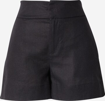 Lindex - Regular Calças chino 'Lina' em preto: frente