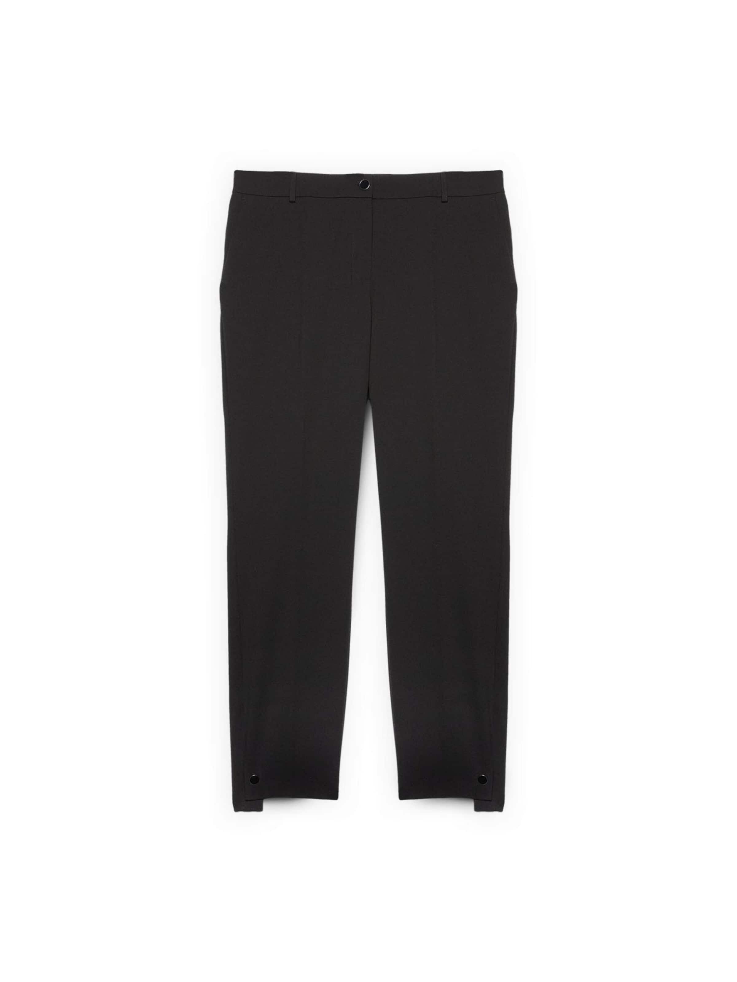 regular Pantaloni di Fiorella Rubino in nero: frontale