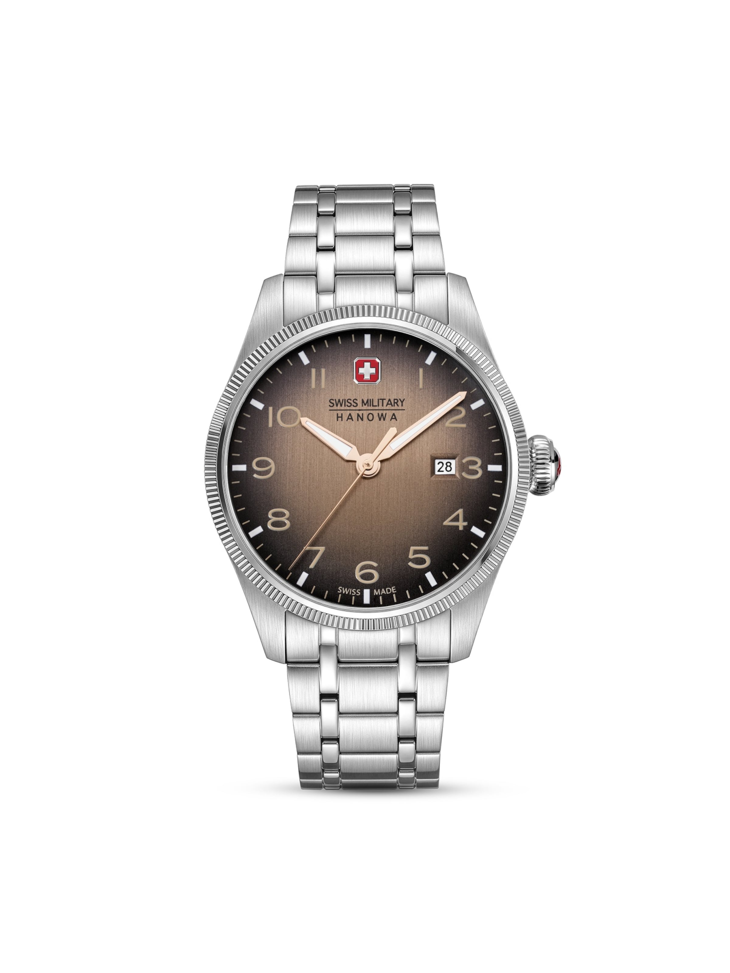 SWISS MILITARY HANOWA Analog watch ' Thunderbolt ' in Silver: front