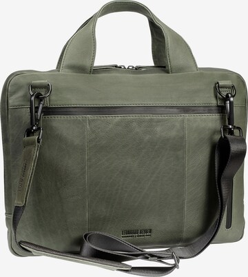 LEONHARD HEYDEN Document Bag 'Den Haag' in Green