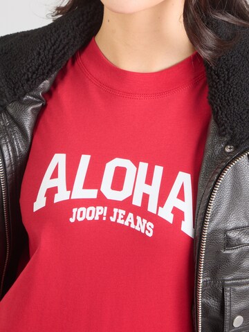 JOOP! Jeans Μπλουζάκι 'Toyah' σε κόκκινο