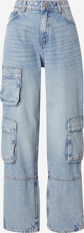 HUGO Loose fit Cargo Jeans 'Leni_1_B' in Blue: front