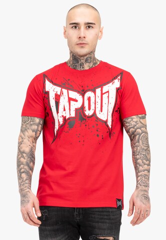 Tapout Póló ' SPLASHING ' - piros: elől